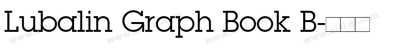 Lubalin Graph Book B字体转换